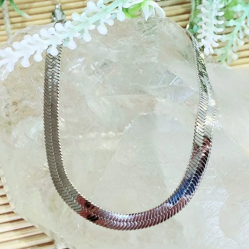 colar rodio choker fita 6mm