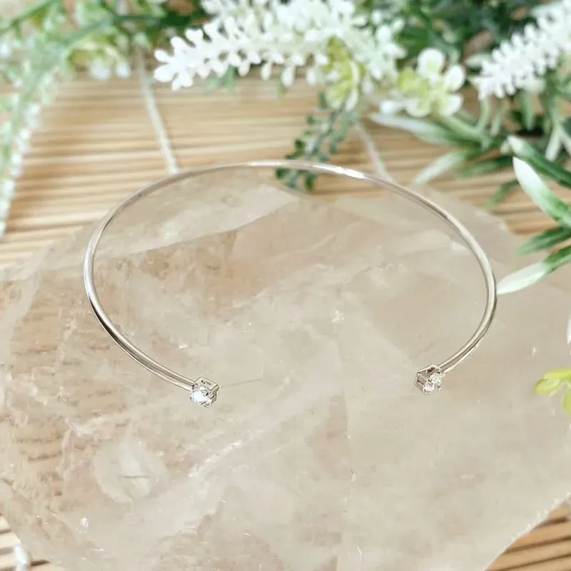 pulseira rodio bracelete ponto de luz cristal