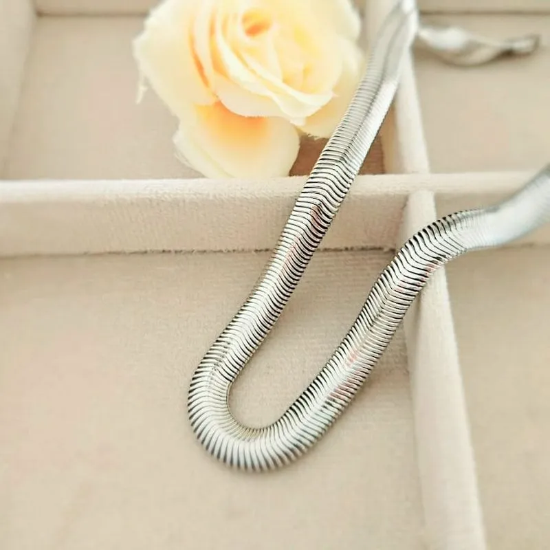 colar ckoker rodio snake 7mm