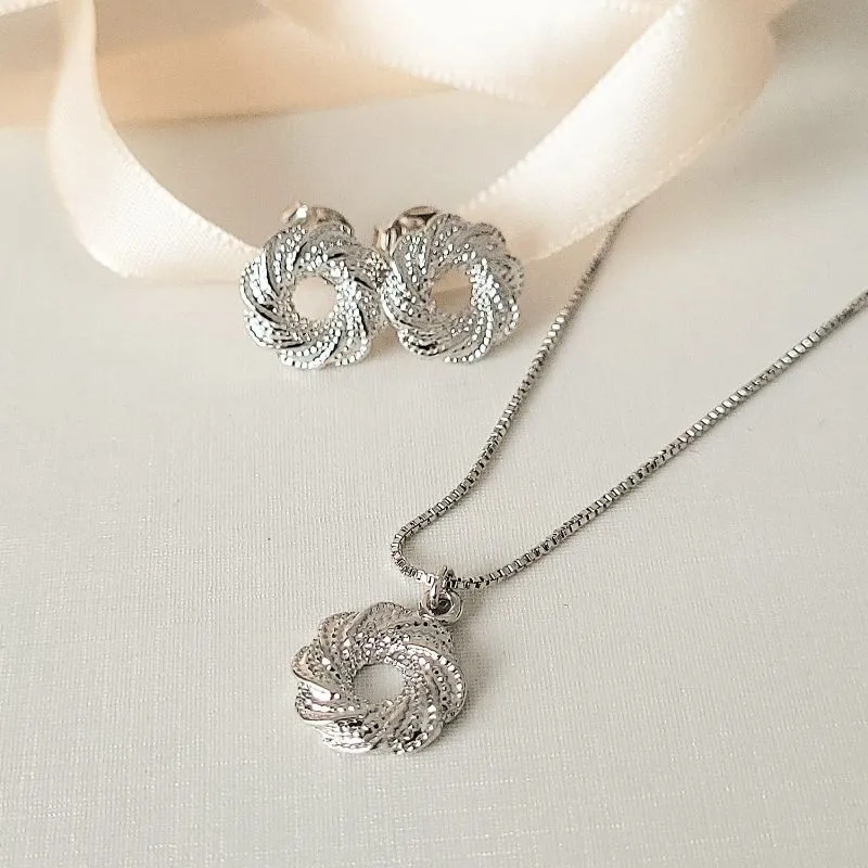 conjunto rodio mandala trabalhada