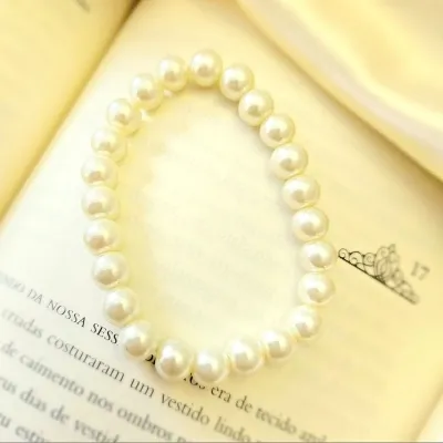 pulseira pedras colos perolas
