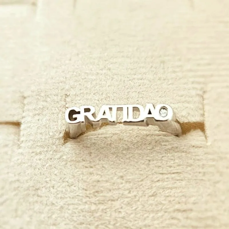 anel rodio quadrado gratidão