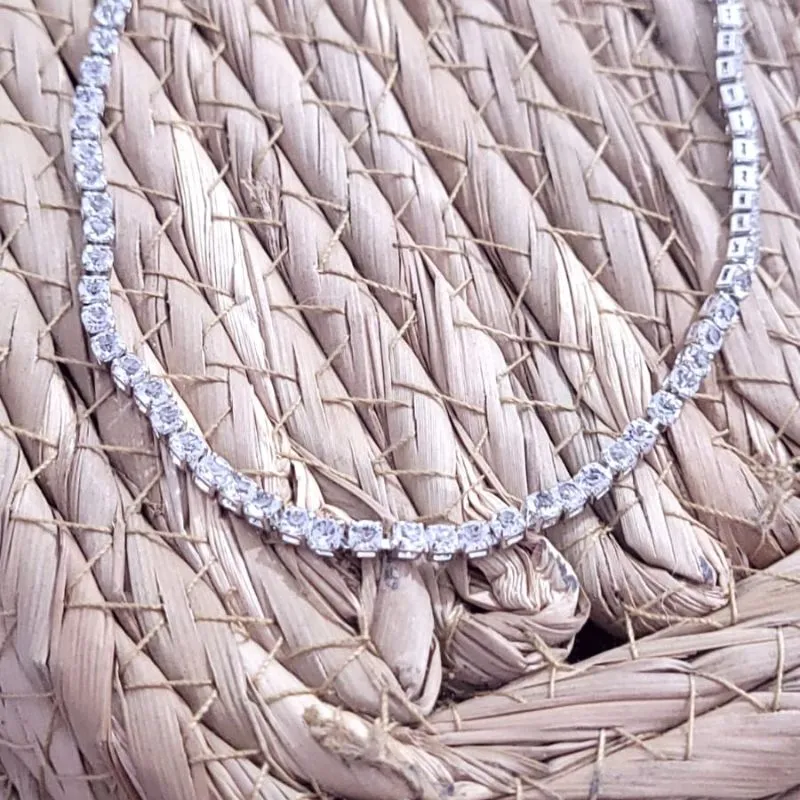 colar rodio choker riviera cristal