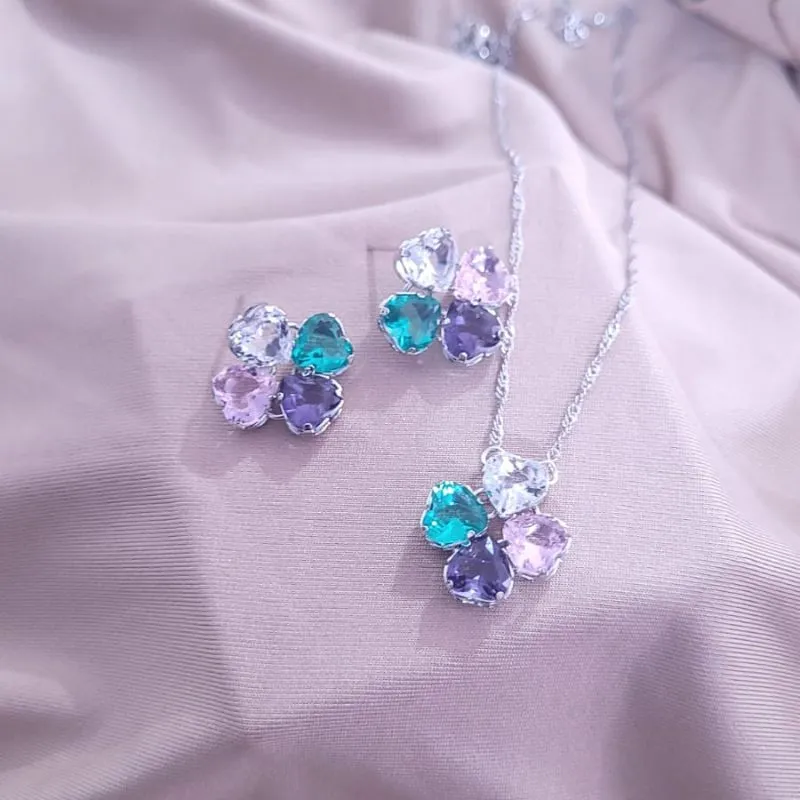 conjunto rodio flor colors