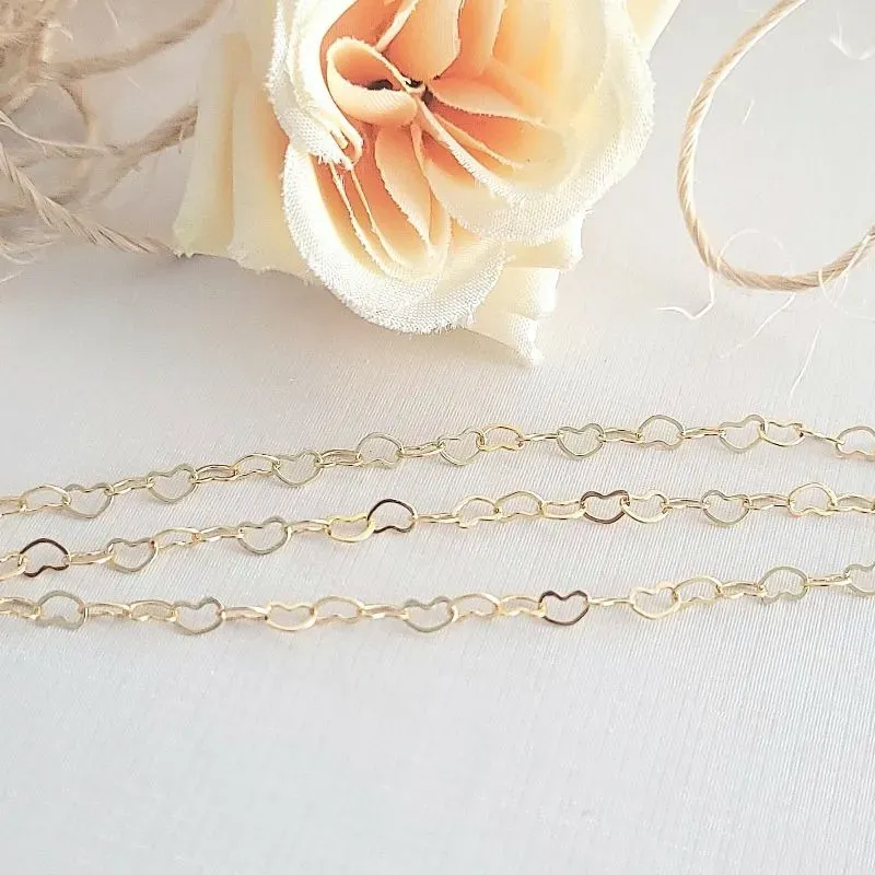 pulseira ouro tripla corações