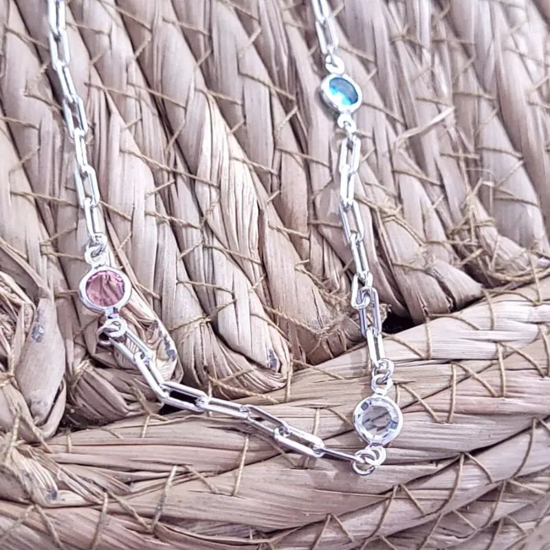 colar rodio cartier com pedras colors